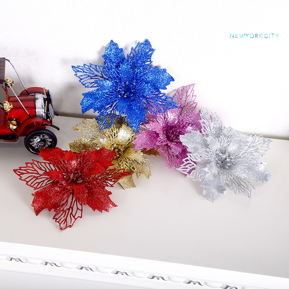 Cây Hoa Giả Bằng Nhựa Trang Trí Giáng Sinh