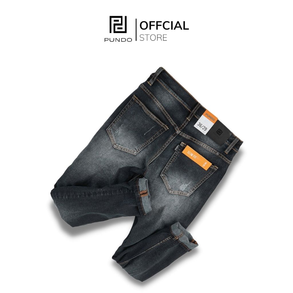 Quần jean nam dài 3 màu basic chất cotton jean cao cấp dễ phối PUNDO QJPD07