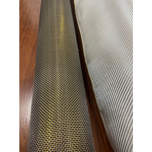 Vải carbon caro kevla vàng bạc