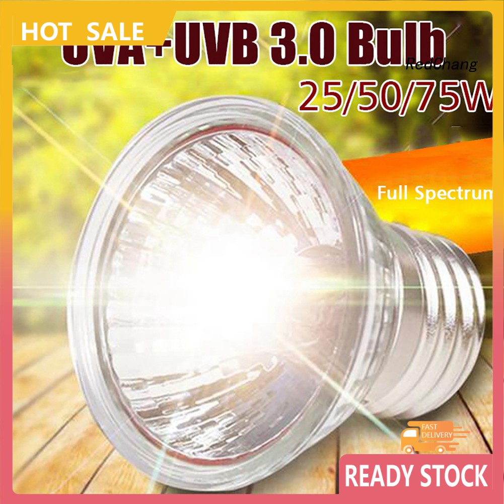 Đèn Sưởi Ấm Cho Bò Sát 25 / 50 / 75w 110v E27 Uva + Uvb