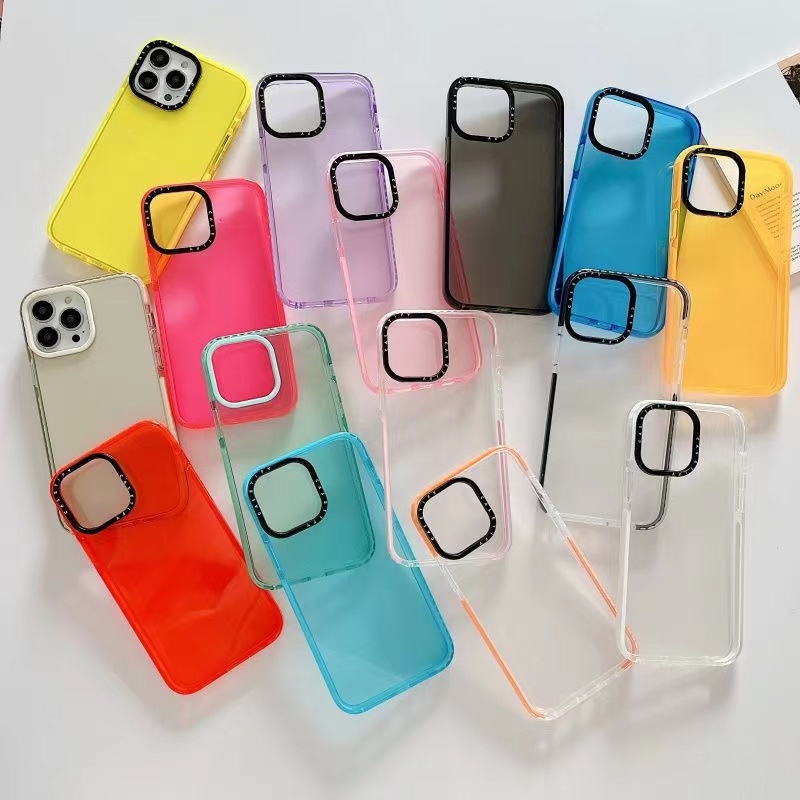Ốp Điện Thoại Silicone TPU Mềm Họa Tiết Đơn Giản Cho iPhone 7 8 X XS XR 11 12 13 14 Plus Pro Max