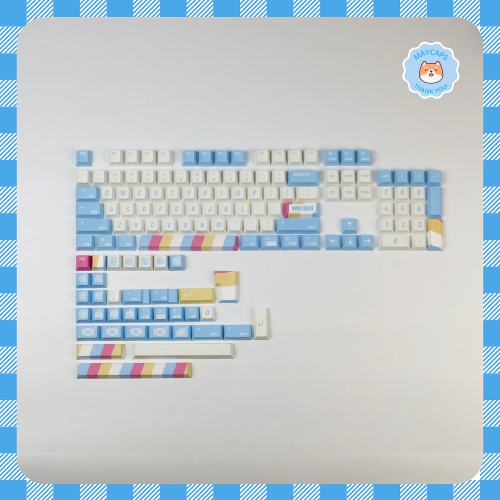 Keycap cherry cho bàn phím cơ 127 nút - tặng kèm keypuller
