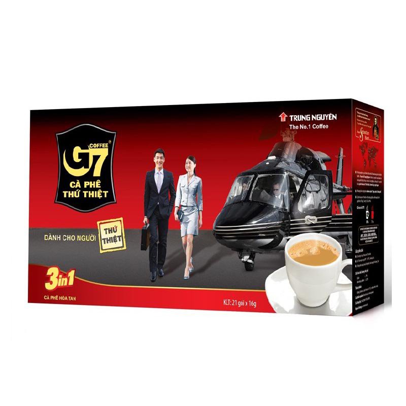 Cà phê hòa tan G7 3 in 1 Trung Nguyên (21 gói)