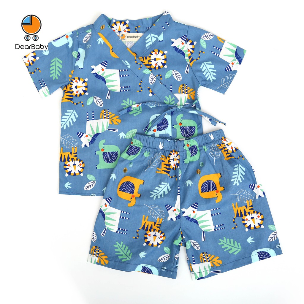 Set Pijama Yukata Họa Tiết Cho Bé DearBaby P-08