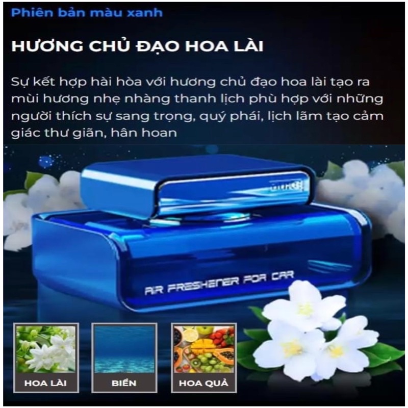 Nước hoa dầu thơm ô tô cao cấp DUKE chiết xuất hoàn toàn từ thiên nhiên khử mùi chống say xe dung tích 50ml đặt taplo.