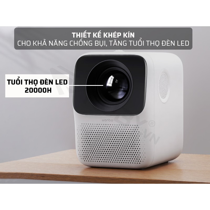 [HÀNG HOT] Máy Chiếu Mini Xiaomi Wanbo T2 FREE chính hãng FullHD 1080P Phù Hợp Với Màn Hình Chiếu 40-120 inch