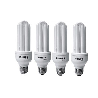 Bộ 4 bóng philips 3u 23w e27