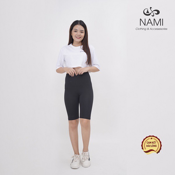 Quần legging lửng thái, quần ngố đùi thái cạp chun,chất vải dày dặn co giãn 4 chiều