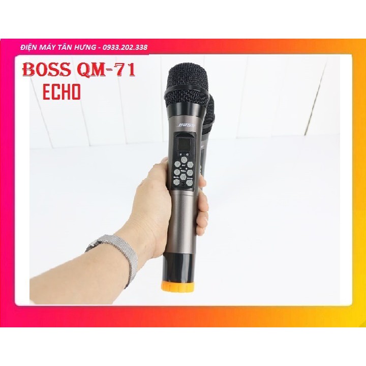[Loại 1] Micro BOSS QM-71 Echo - Chỉnh được Echo Bass Treble Âm lượng ngay trên micro QM71