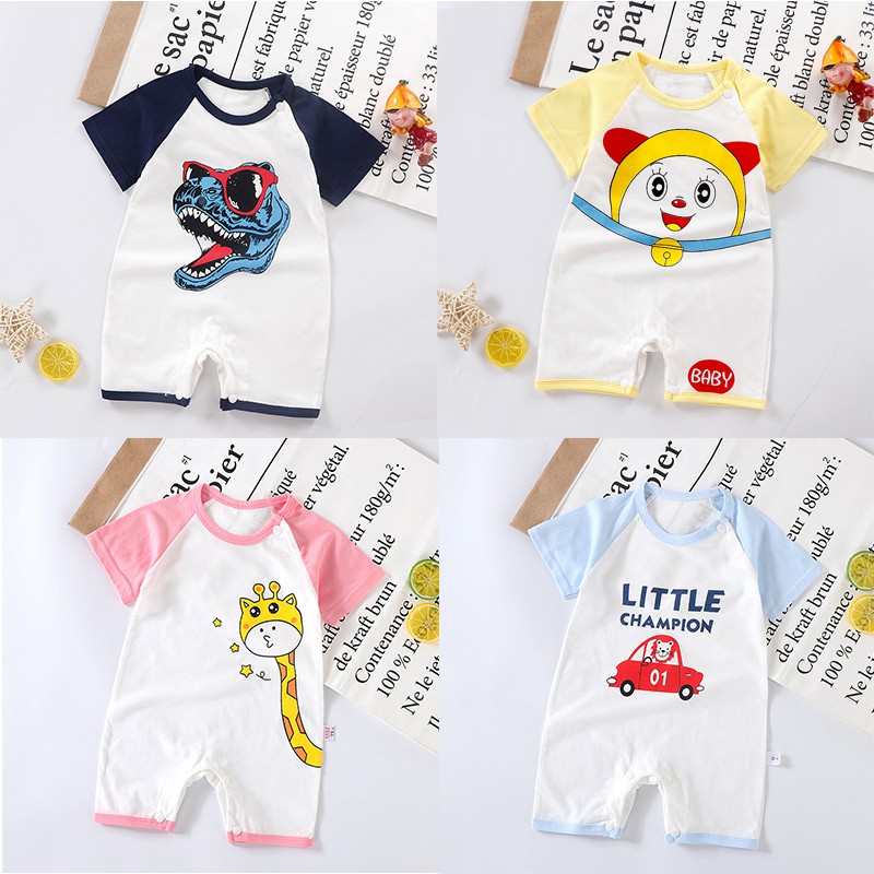 Bộ body liền quần Body đùi cotton Hàng Quảng Châu cho bé trai – bé gái mẫu mới 2021 SLH07