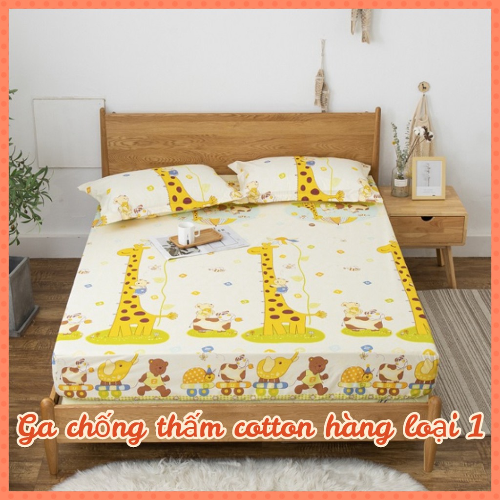 Ga chống thấm cotton - Ga trải giường - Thảm chống thấm cho bé LOẠI 1 (Được chọn mẫu)