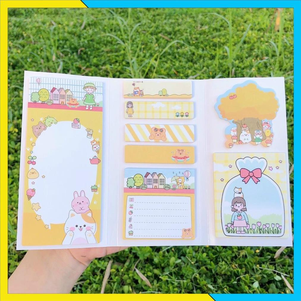 [FREESHIP] Giấy note/giấy ghi chú 3 xấp cute