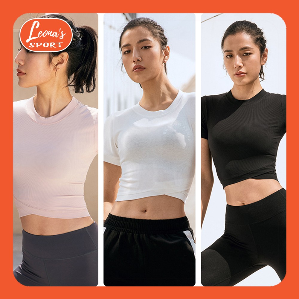 Áo Croptop Áo Tập Gym Yoga Ngắn Tay D804