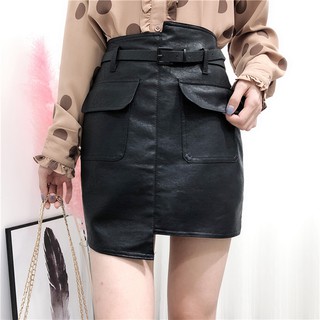 Chân váy da chữ a mini Emilyshop
