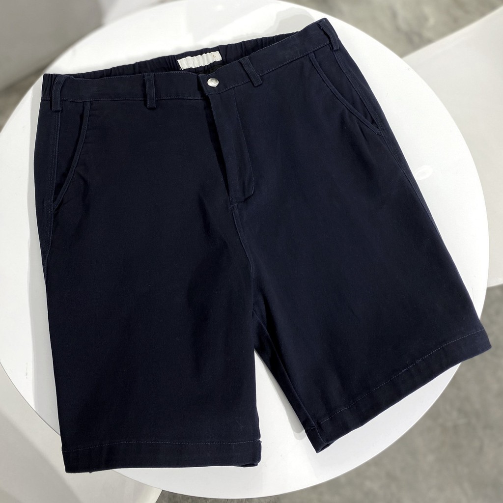  Quần Short Kaki Nam Cao Cấp Navy Kaki Shorts BY COTTON