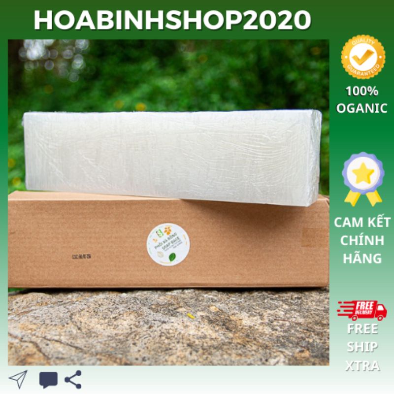 [1KG - Phôi CHÍNH HÃNG] Hanmade Xà Bông HỮU CƠ TỰ NHIÊN Từ Dầu Dừa, Dầu Cọ Sinh Dược đạt chuẩn USDA, EU