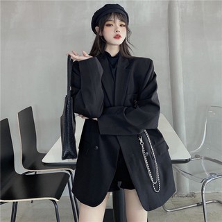 Áo blazer nam nữ đẹp ulzzang hai màu form basic