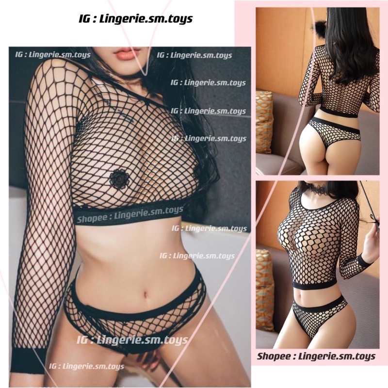 MY7109 Set Áo + Quần Lưới Gợi Cảm • Nội Y Ngủ Mặc Nhà Sexy •  MY7109