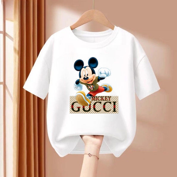 Áo Thun Cotton Tay Ngắn Phong Cách Mới 2022 Dành Cho Bé Gái