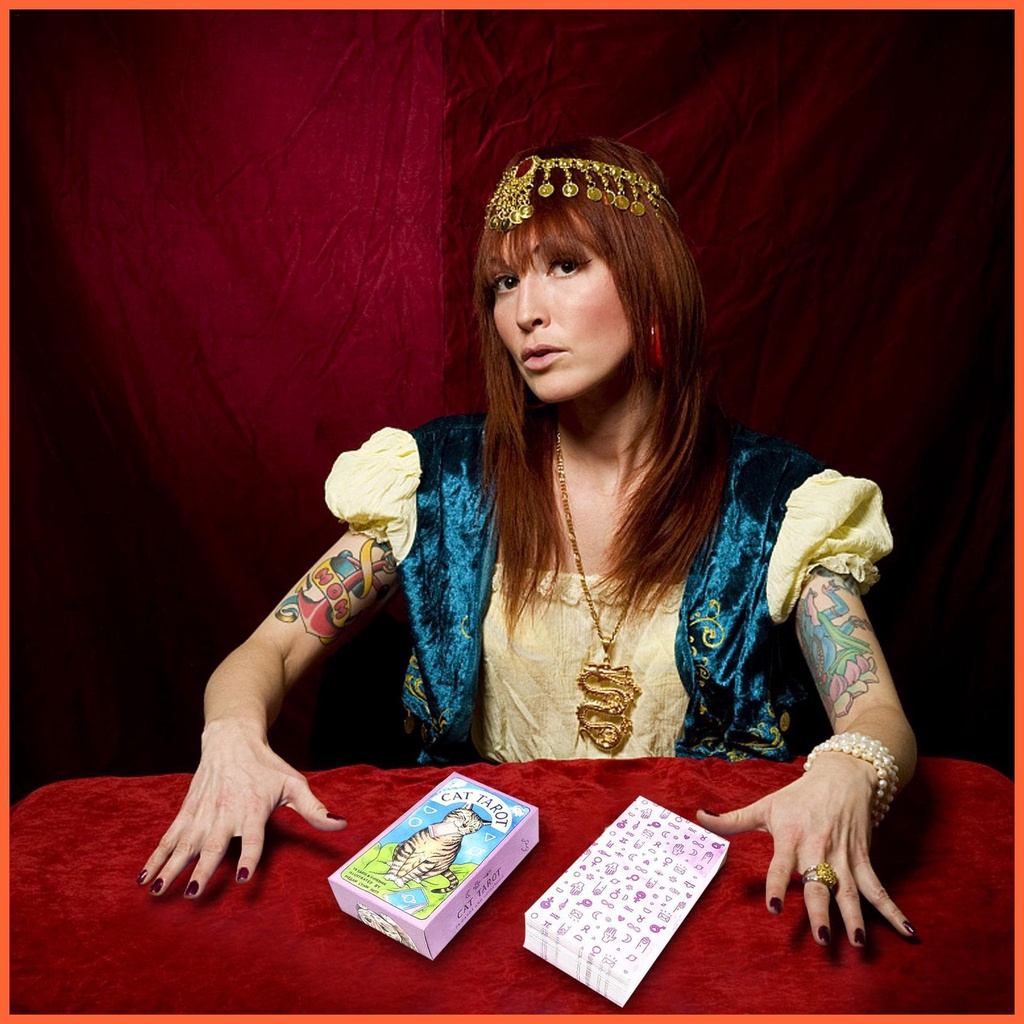 Bộ Bài Tarot 78 Lá Hình Mèo Bằng Tiếng Anh