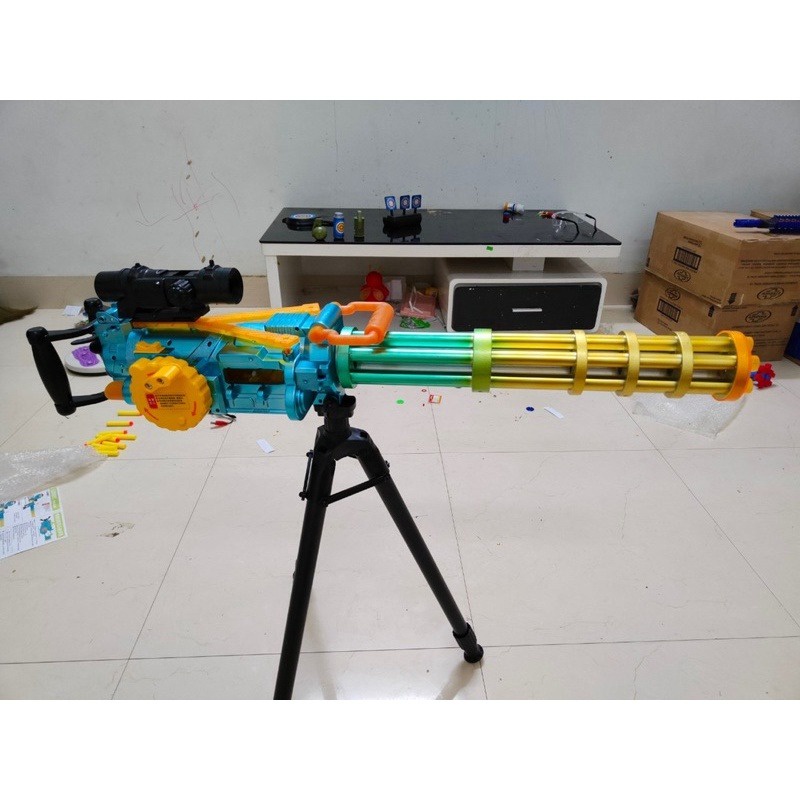 Đồ Chơi Trẻ Em Sung Bắn Đan Sốp Liên Thanh 6 nong - đồ chơi nhập vai