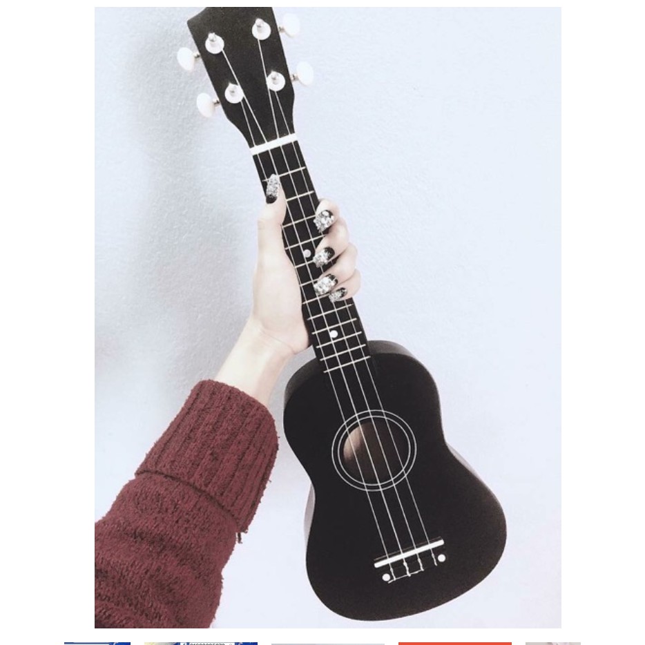 Đàn Ukulele Soprano Tặng Kèm Bao Da, Máy Lên Dây Tuner và Capo - Hàng Sẵn Giao Ngay