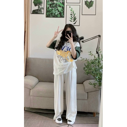 ♥️♥️♥️SET ÁO RAPLANG LOWE+ QUẦN TRẮNG