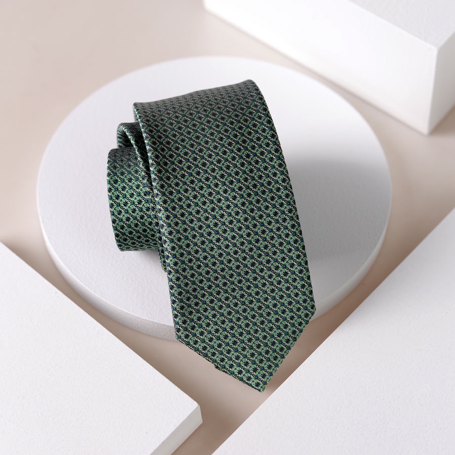 Cà Vạt Màu Xanh Lá Quân Đội Phong Cách Thời Trang Công Sở Dành Cho Nam Giới
