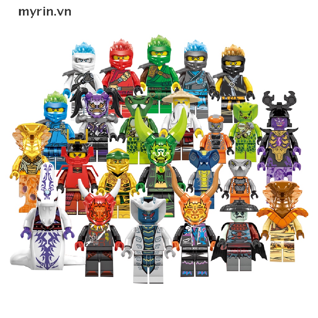 Bộ 24 Mô Hình Nhân Vật Ninjago Kai Jay Sensei Wu Master