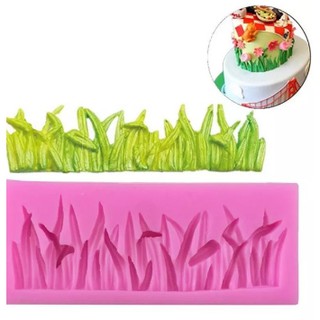 Khuôn Bụi Cỏ 4D Silicon Khuôn Rau Câu Chất Lượng cao