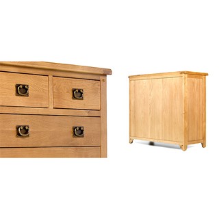 Tủ 5 ngăn kéo ngang Rustic gỗ sồi