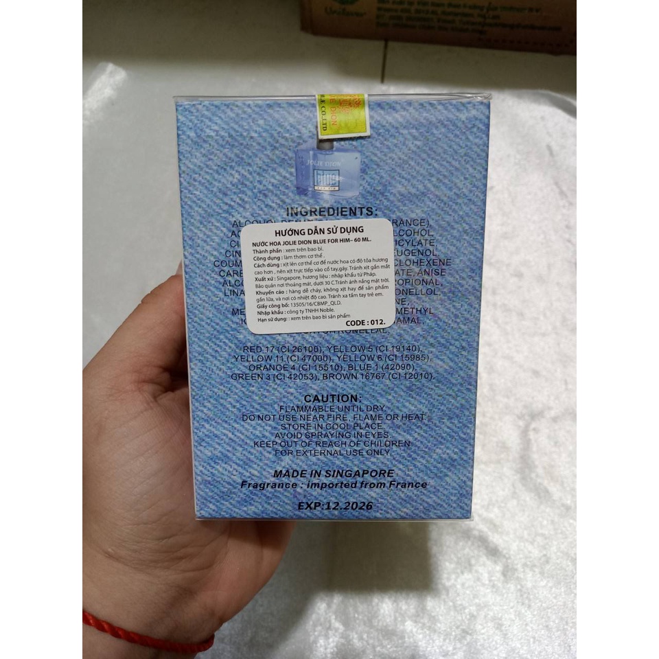 Dầu thơm BLUE nam-nữ hàng loại 1