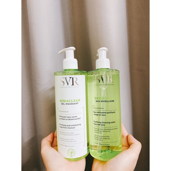 Sữa Rửa Mặt Sebiaclear Gel Moussant 400ml- Nước Tẩy Trang Sebiaclear Eau Micellaire 400ml | BigBuy360 - bigbuy360.vn