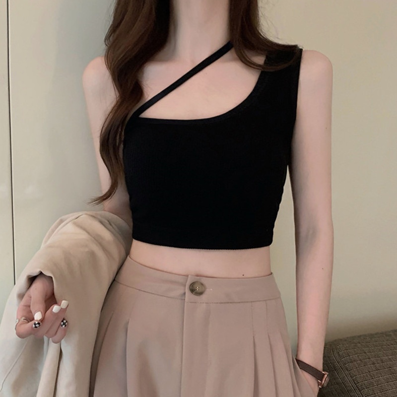 Áo croptop LEVAO có mút đệm gợi cảm thời trang cho nữ