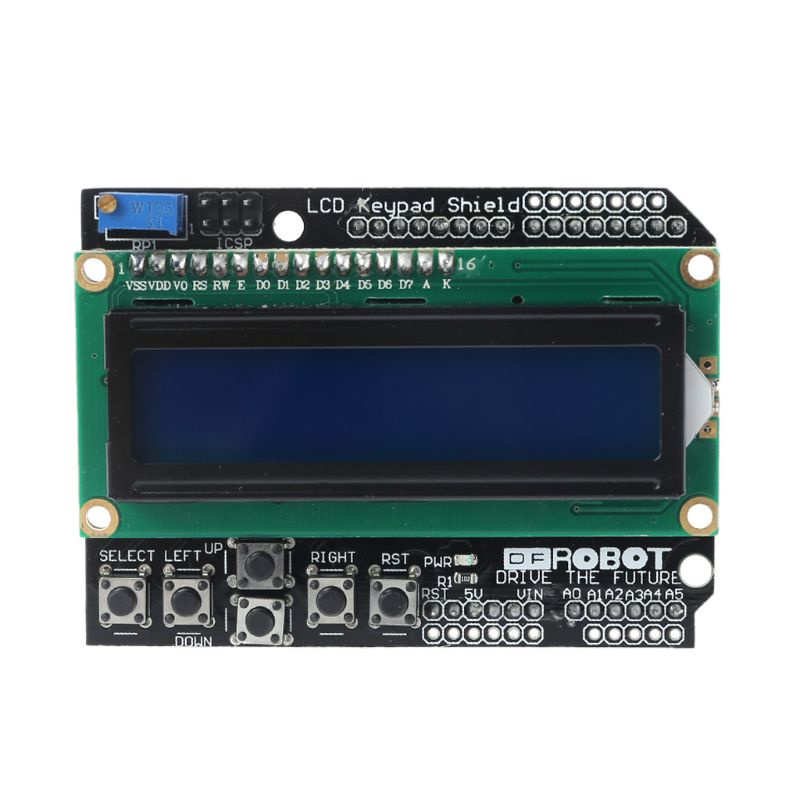 Bảng mạch LCD chắn phím 1602 16x2 đèn nền màu xanh dương dành cho robot