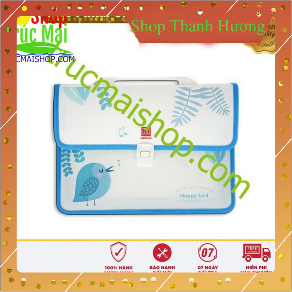 cặp học thêm cặp học hè Cặp học thêm Hồng Hà Happy Bird 3858 - giao màu ngẫu nhiên | BigBuy360 - bigbuy360.vn