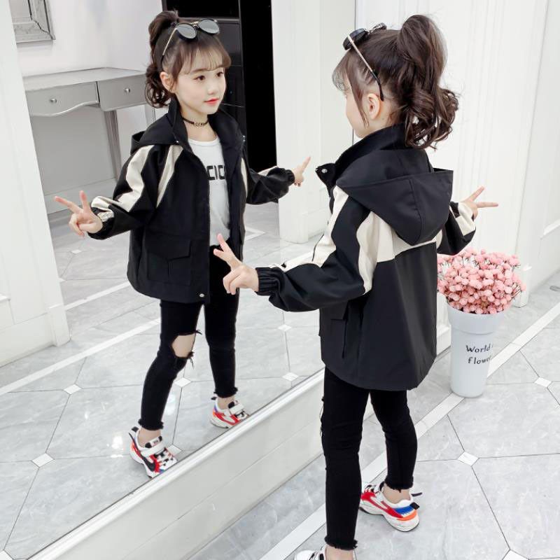 Áo khoác cho bé trai bé gái 2 màu đỏ, đen