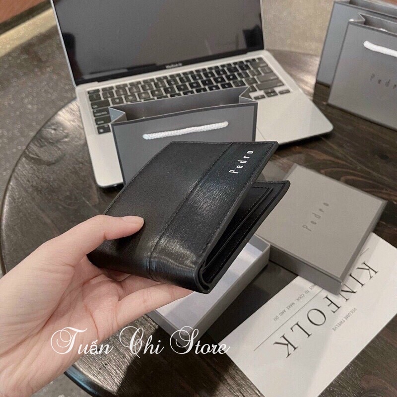 ⚡𝑯𝑨̀𝑵𝑮 𝑪𝑨𝑶 𝑪𝑨̂́𝑷⚡ Ví Da Nam Pedroo Cao Cấp- Ví Nam Ngang Kèm Hộp Và Túi Xách Giấy Hãng ,Làm Quà Tặng Sang Trọng Lịch Sự