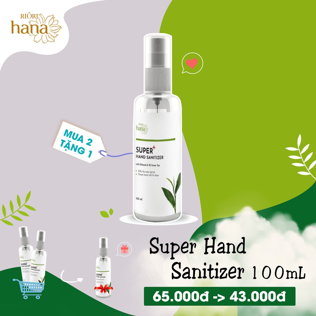 Dung Dịch Rửa Tay Kháng Khuẩn RIORI SUPER HAND SANITIZER (50ml 100ml 500ml) | BigBuy360 - bigbuy360.vn