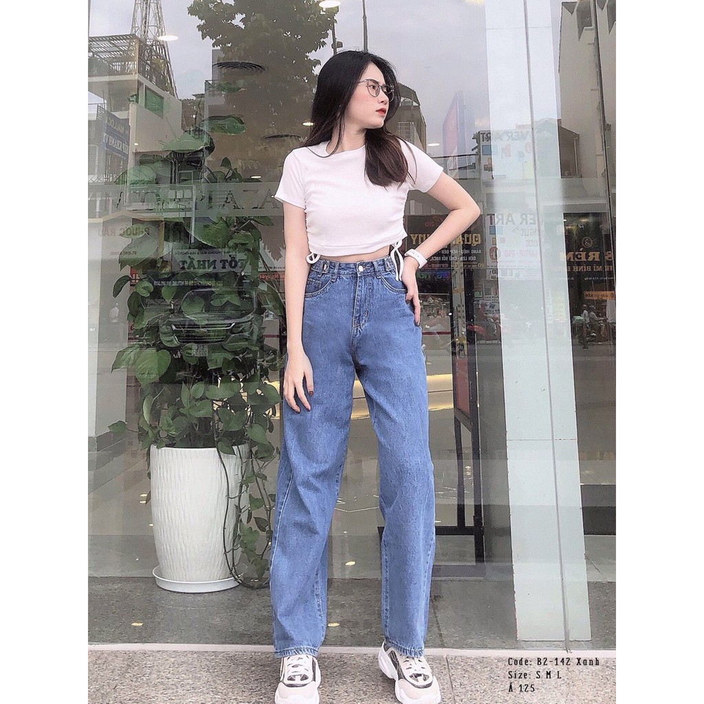 quần baggy dáng suông dài lưng cài đai cực hot ảnh thật