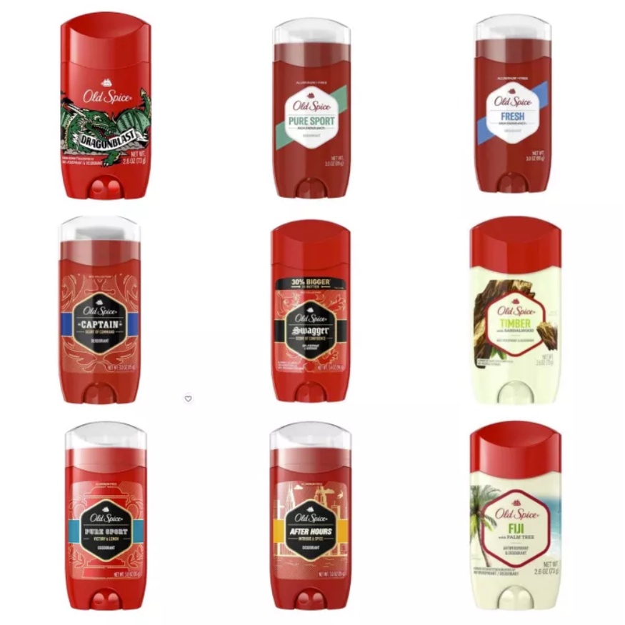 Lăn khử mùi Old Spice Antiperspirant & Deodorant - 11 Mùi hương