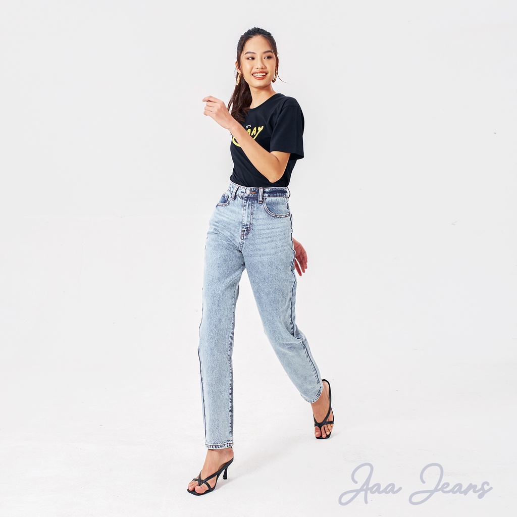 Quần Mom Jeans Lưng Cao Aaa Jeans