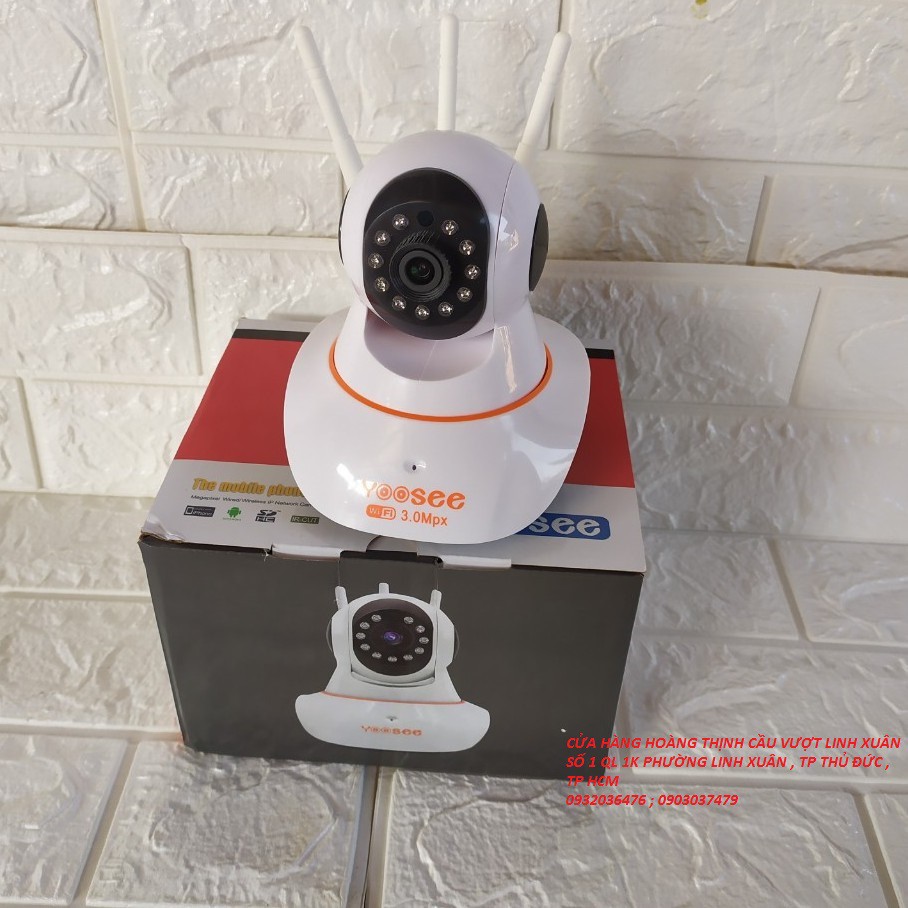 Camera WIFI 3.0mpx YooSee chip Huawei siêu nét, xoay 360 độ,đàm thoại 2 chiều