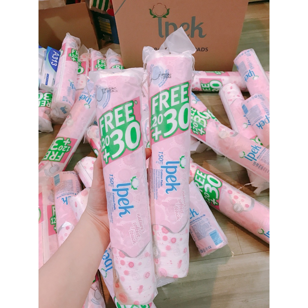 Bông Tẩy Trang Ipek Cotton Pads 120+30 Miếng Thổ Nhĩ Kỳ