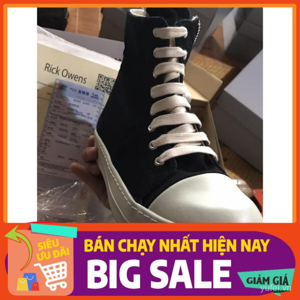 Giày thể thao,sneakers nam nữ Rickowen cổ cao đế thơm tăng chiều cao giá tốt, freeship 70k cho đơn hàng 300k SNH9 "": ^