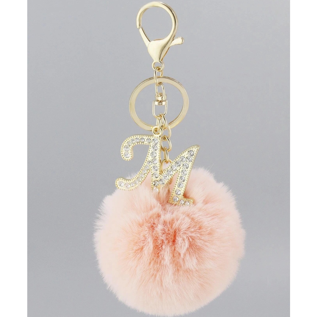 Móc Khóa Nhồi Bông Đính Đá Họa Tiết Hoạt Hình Dễ Thương