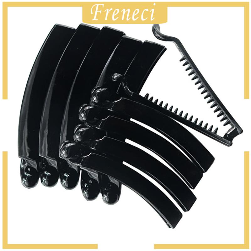 10 Cái 8cm 10cm Kẹp Trơn Chuối Đuôi Ngựa Lược Kẹp Tóc Đen