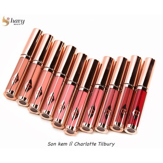 [Có sẵn đủ màu] Son kem lì Charlotte Tilbury Hollywood Lips Matte Contour Liquid Lipstick