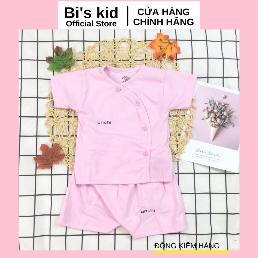 Quần áo trẻ em📌FREESHIP📌Quần áo sơ sinh Unchi chất cotton mềm,không xù, thấm hút mồ hôi | Size từ 3-9kg| |  Cộc trơn |