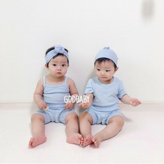 Peekaboo - Bộ 2 dây cotton lỗ nhẹ mềm mát - Made in korea